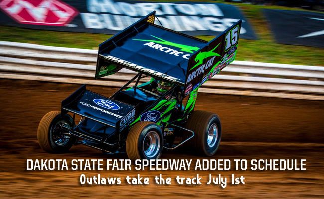 Outlaws return to Dakota State Fair Speedway on July 1