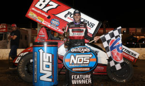 Perris Auto Speedway - Aaron Reutzel in Victory Lane