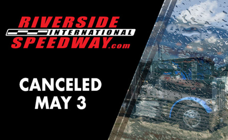 Saturated grounds force Riverside International Speedway cancellation
