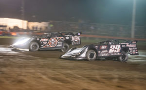 Bloomquist races with Darrell Lanigan
