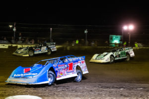 Sheppard races with Gustin and Max Blair