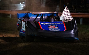 Mike Spatola celebrates at Farmer City