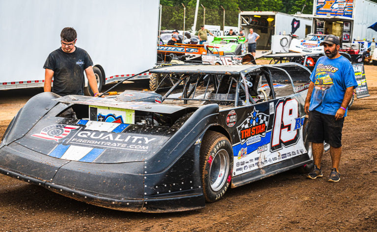 LIFE ON THE ROAD: Gustin and crew move forward through grueling World of Outlaws schedule