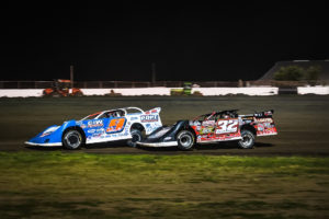 Pierce and Moran battle for the lead