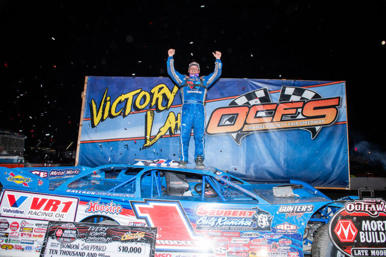 MIDDLETOWN SHOWDOWN: Sheppard inches Blair for fifth win of the season at Orange County