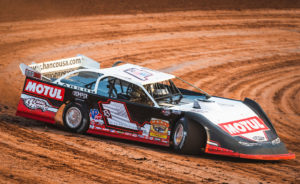 Brent Larson rips around Gondik Law Speedway
