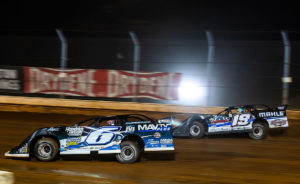 Ryan Gustin and Kyle Larson