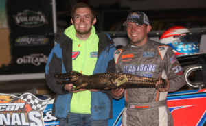 Moran holds the Big Gator