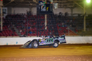 Max Blair takes the checkered flag