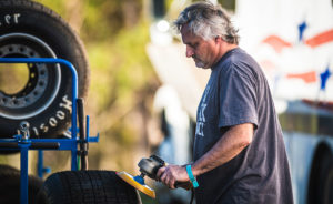 Dennis Erb Jr. prepares for his next race