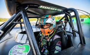 Max Blair getting ready to race