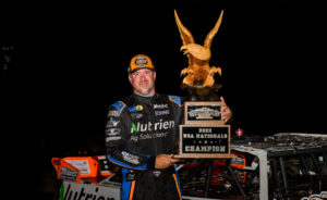 Davenport holds the Eagle trophy