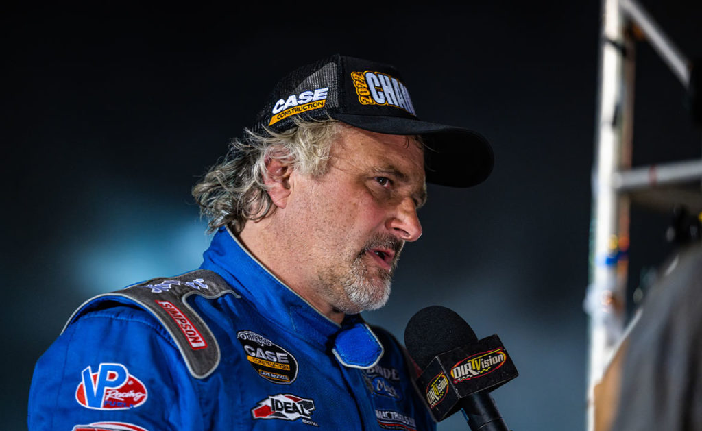 Dennis Erb Jr. being interviewed