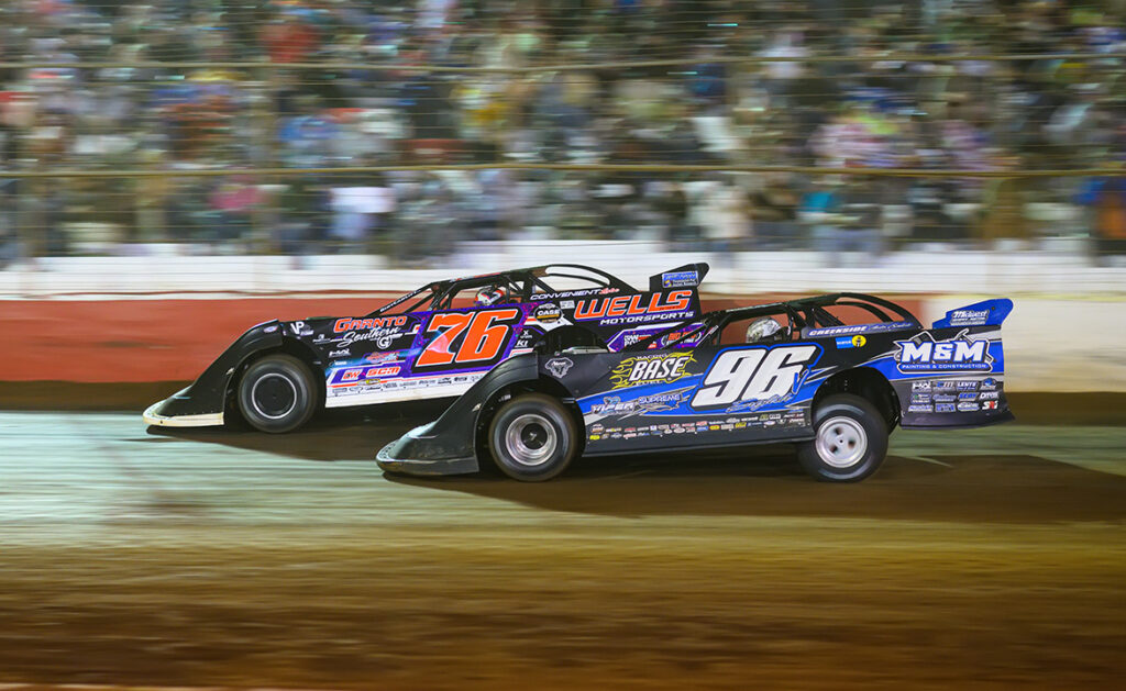 Brandon Overton races Tanner English