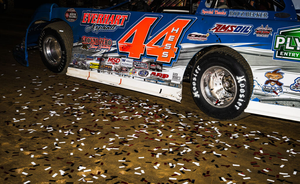 Dave Hess in Victory Lane at Stateline