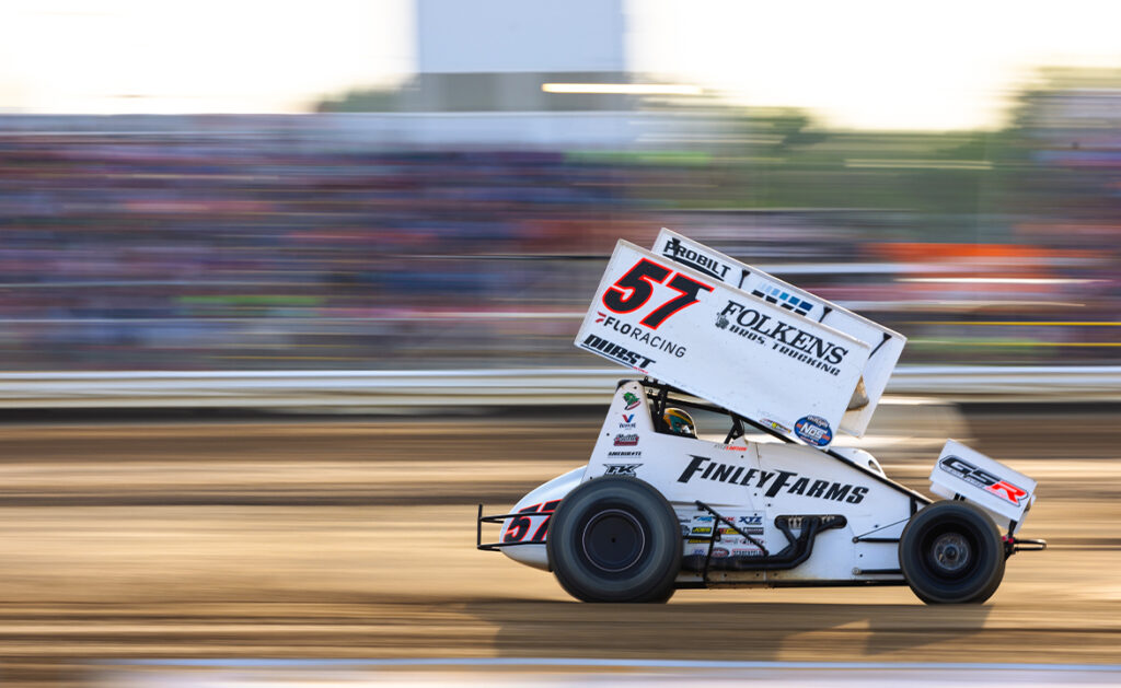 Kyle Larson on track at Attica