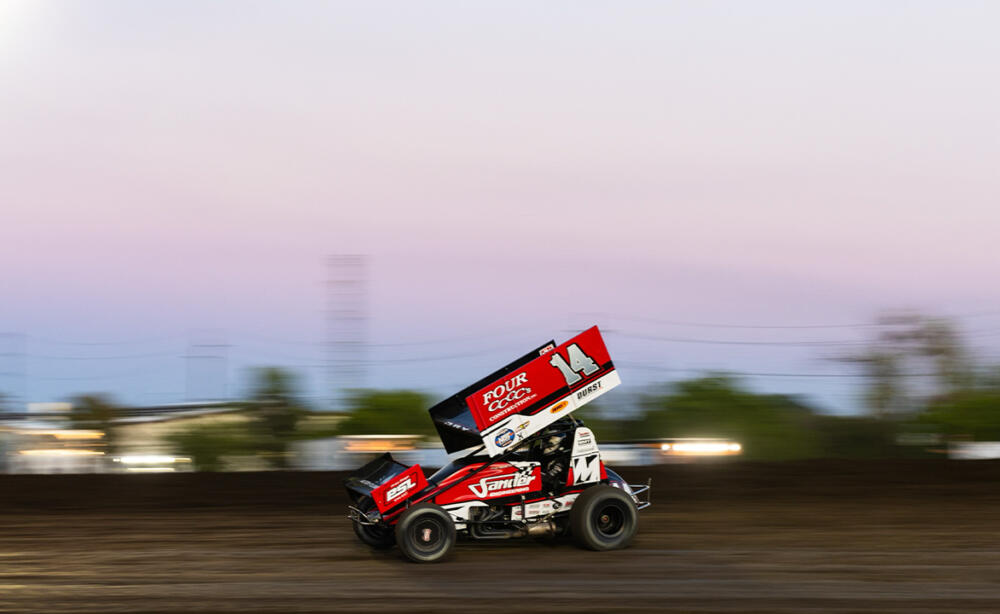 Corey Day racing at Silver Dollar Speedway