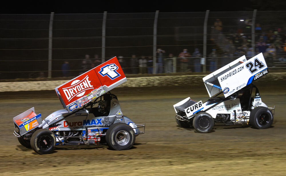 Logan Schuchart races ahead of Rico Abreu