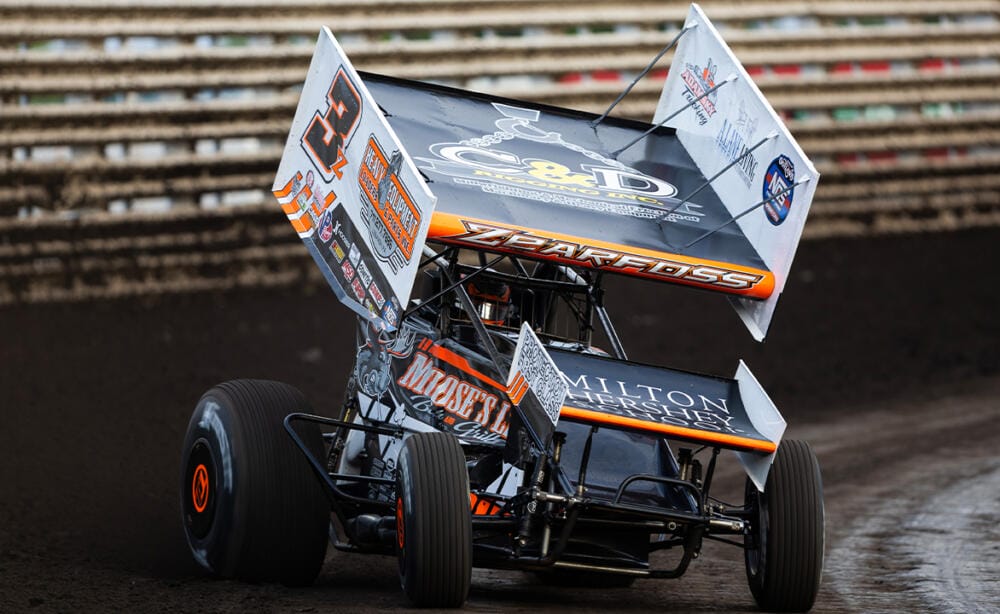 Brock Zearfoss driving his family-owned #3Z Sprint Car