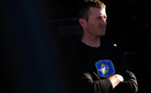 Kasey Kahne stands with arms crossed