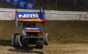 Sheldon Haudenschild racing at Skagit Speedway