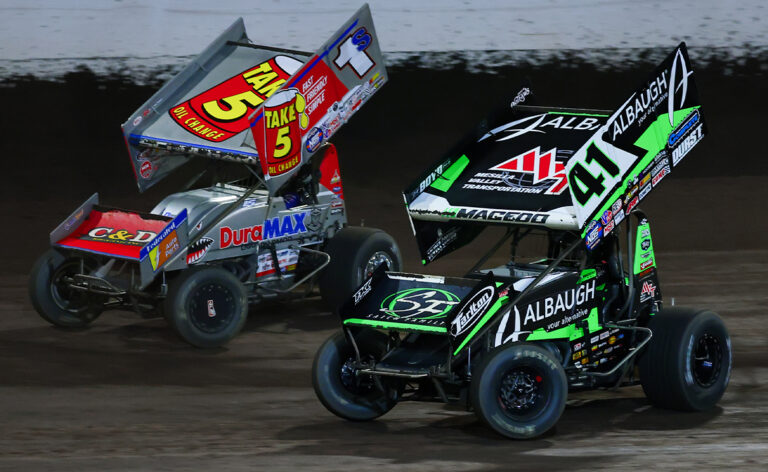 Carson Macedo (#41) races under Logan Schuchart (#1S)