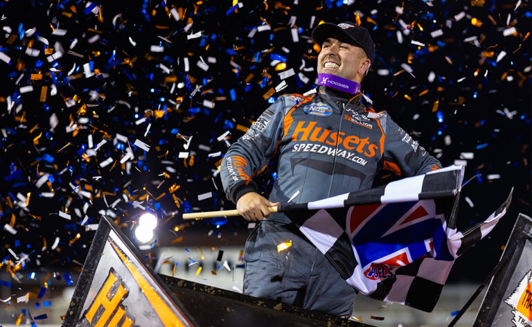 David Gravel celebrates at I-55