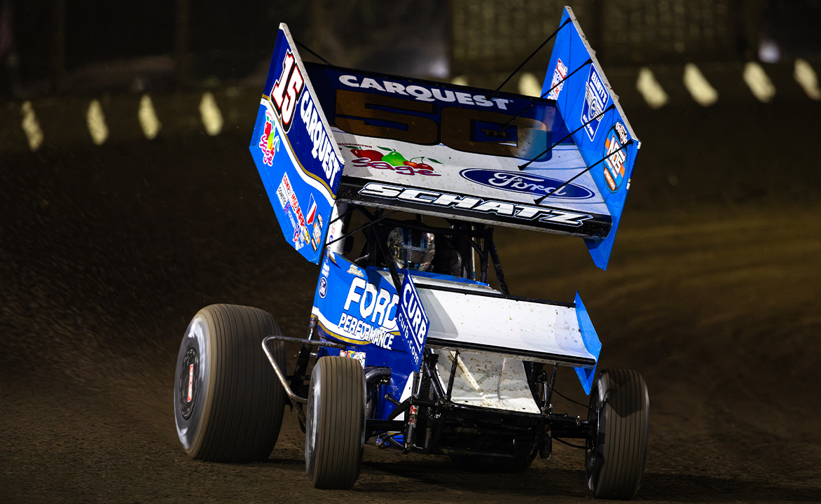 Donny Schatz driving the Tony Stewart/Curb Agajanian Racing #15