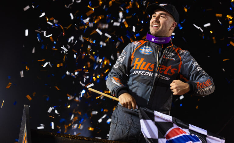 David Gravel celebrates with a wing dance
