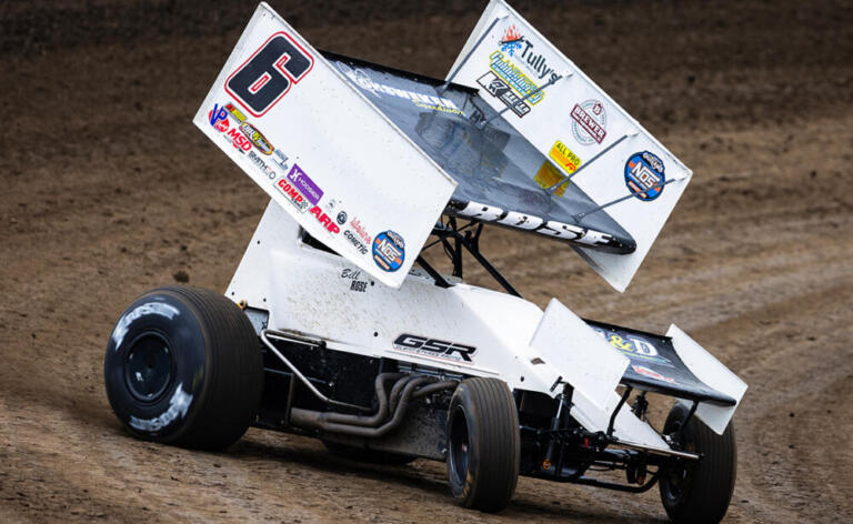 Bill Rose racing on track