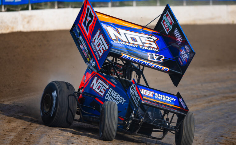 Sheldon Haudenschild driving the Stenhouse Jr. Marshall Racing #17