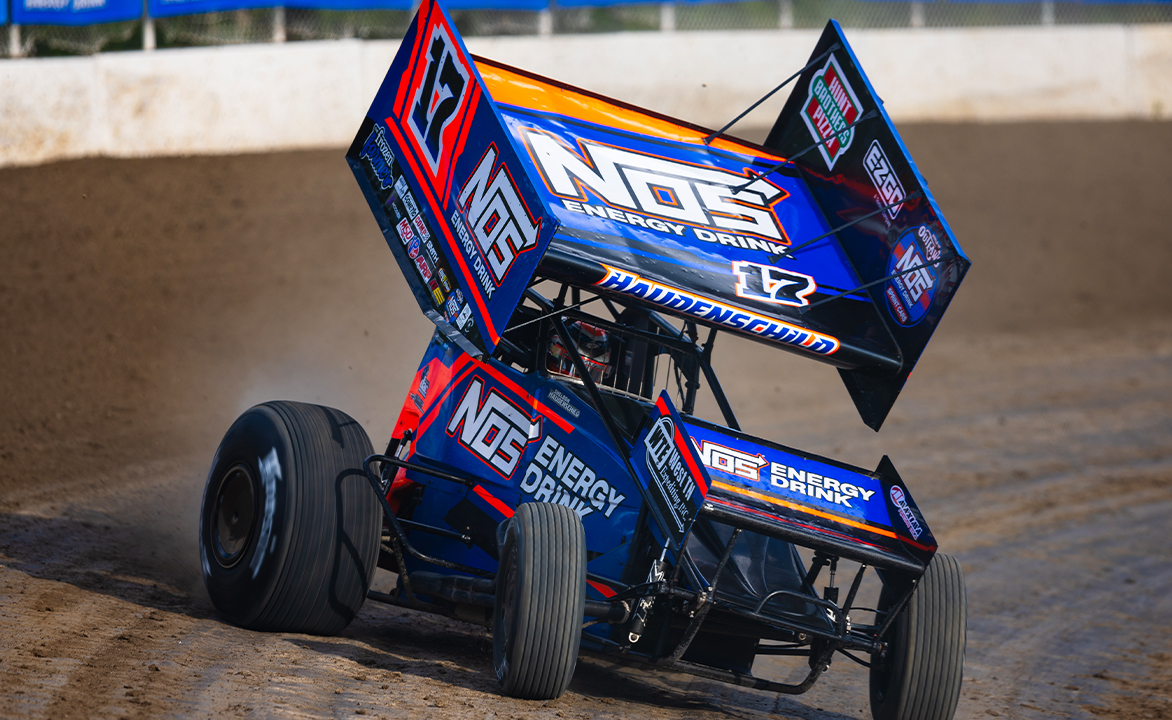 Sheldon Haudenschild driving the Stenhouse Jr. Marshall Racing #17