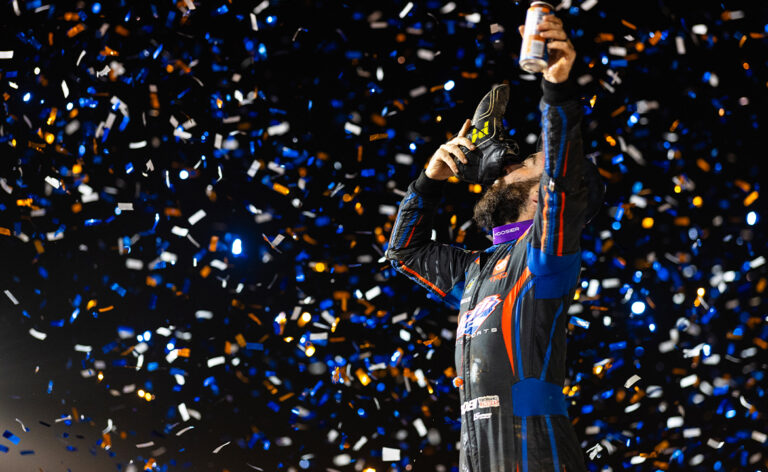 James McFadden celebrates his BAPS victory with a shoey