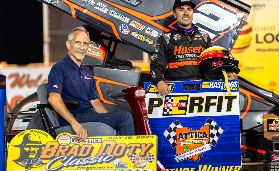 David Gravel is joined by Brad Doty in Victory Lane