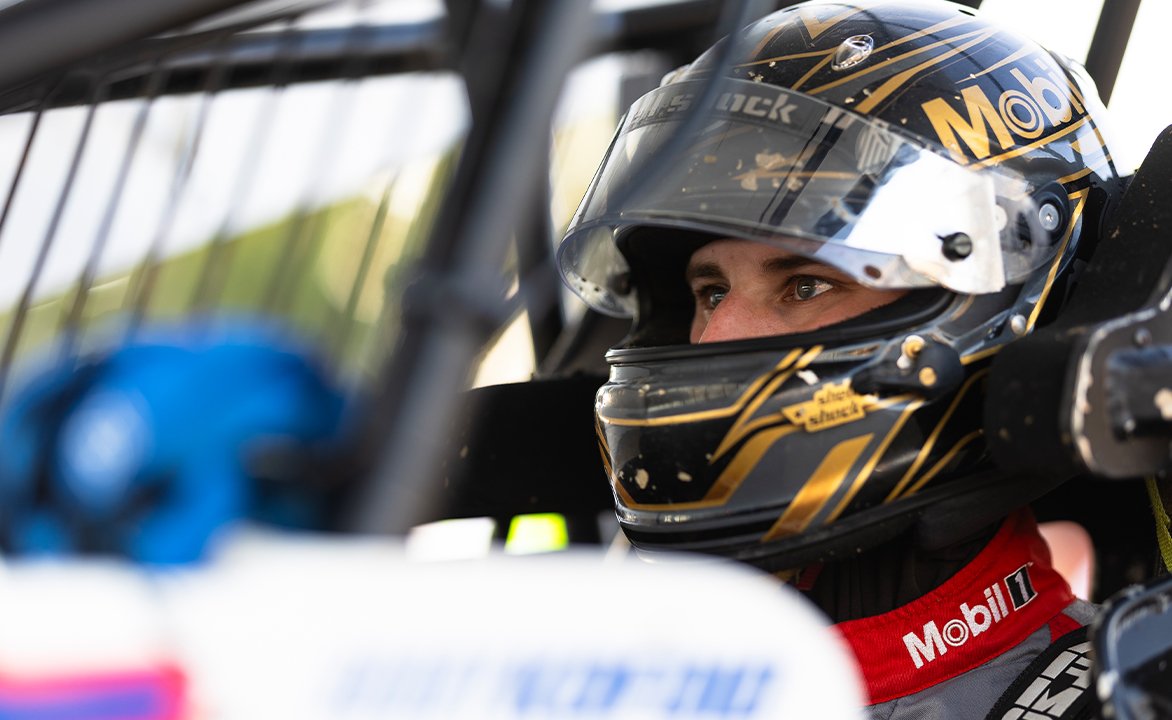 Buddy Kofoid sits aboard the Roth Motorsports No. 83 waiting to be pushed