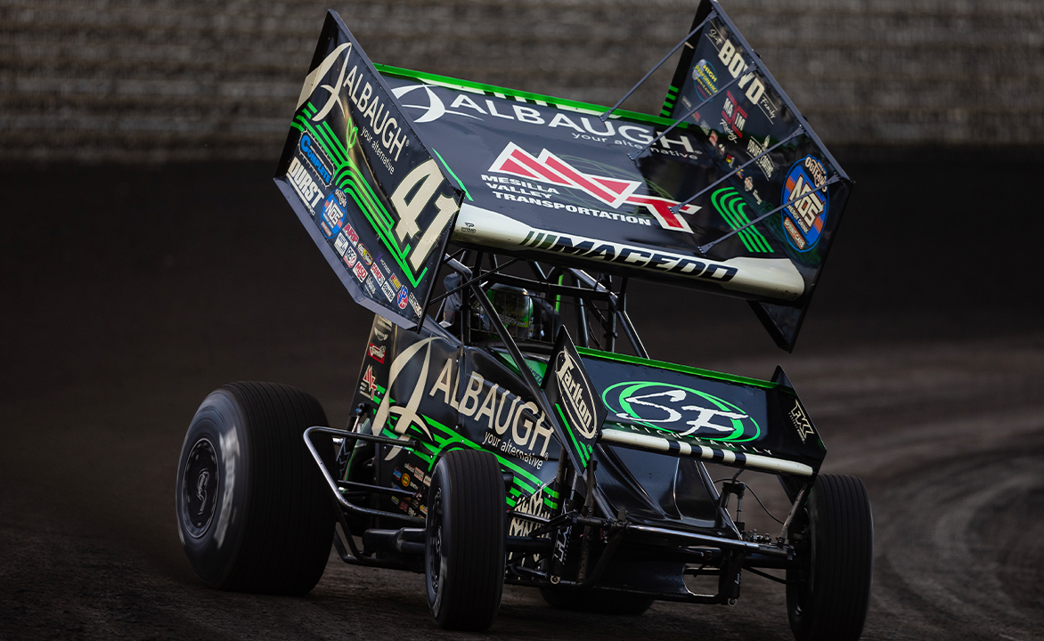 Carson Macedo driving the Jason Johnson Racing No. 41 at Jackson Motorplex