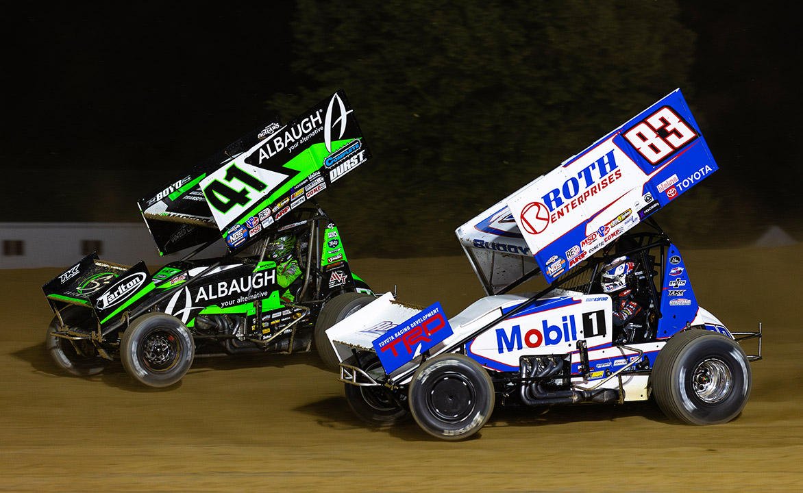 Carson Macedo races Buddy Kofoid