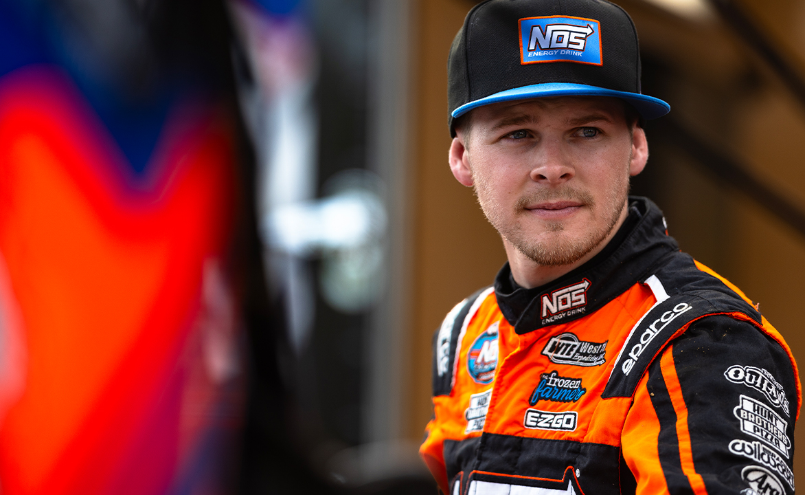 Sheldon Haudenschild in his fire suit