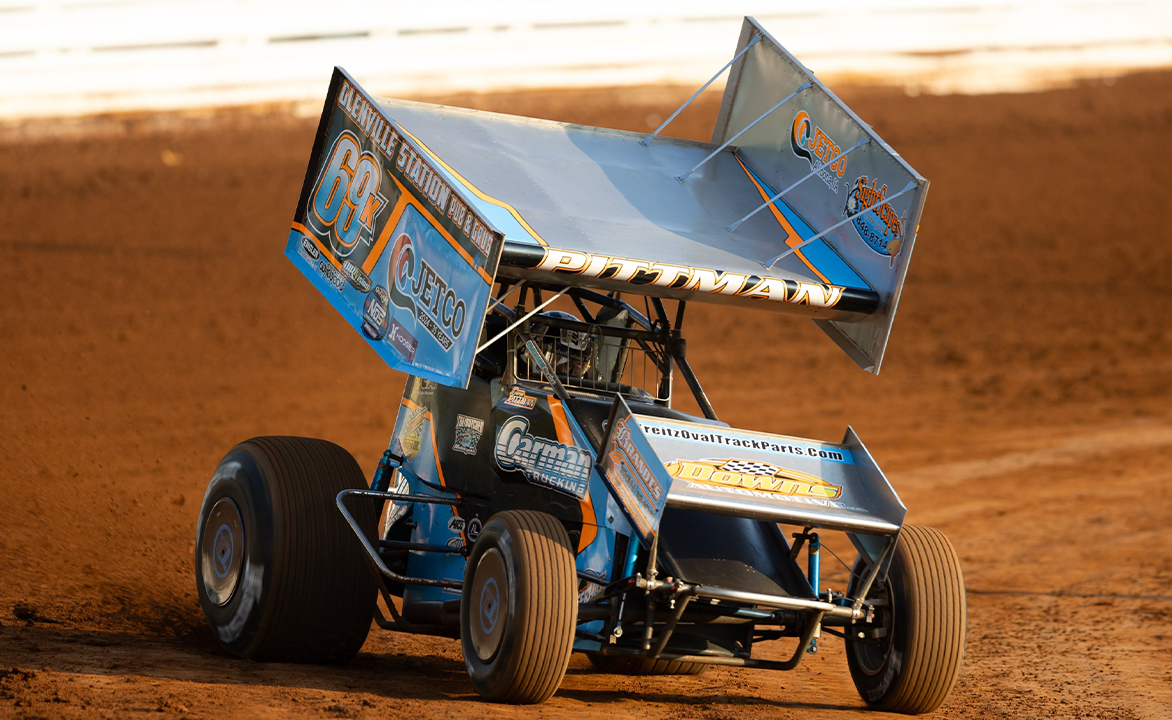 Daryn Pittman driving the Kreitz Racing No. 69K at Williams Grove