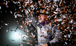 Chris Madden celebrating