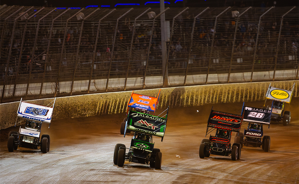 Sprint Cars racing at Charlotte