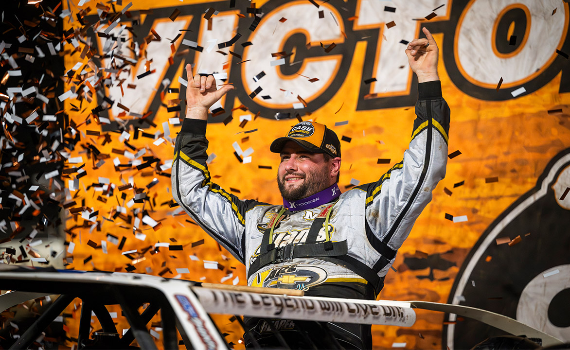 Ryan Gustin wins with the World of Outlaws
