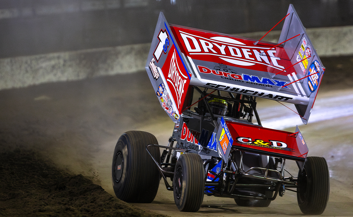 Logan Schuchart racing the Shark Racing No. 1S