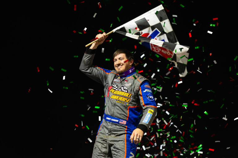 Garrett Alberson Victory Lane celebration