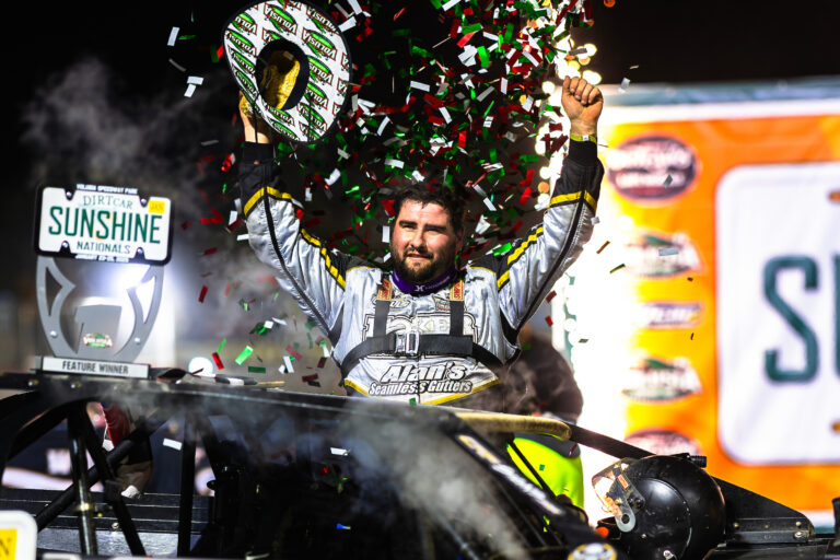 Ryan Gustin Victory Lane celebration