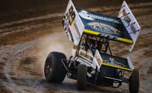 Skylar Gee racing the Logan Fenton Racing No. 99 Sprint Car