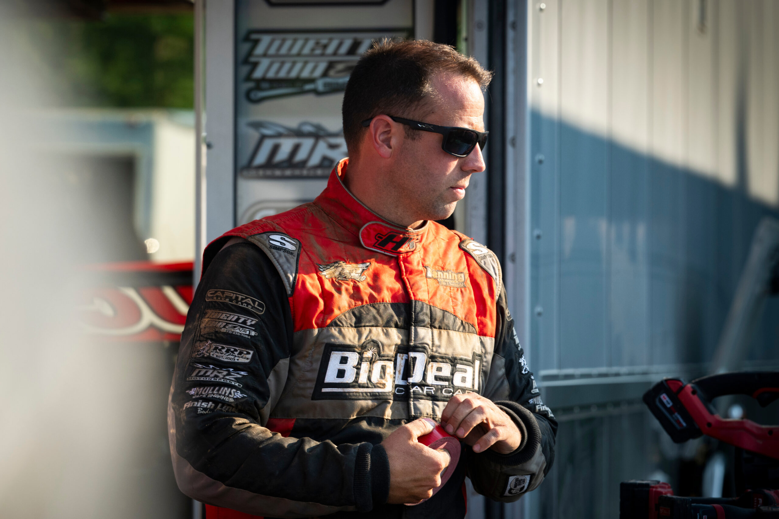 Daniel Hilsabeck outside car
