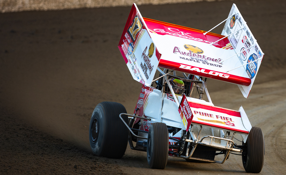 Bill Balog driving his Sprint Car