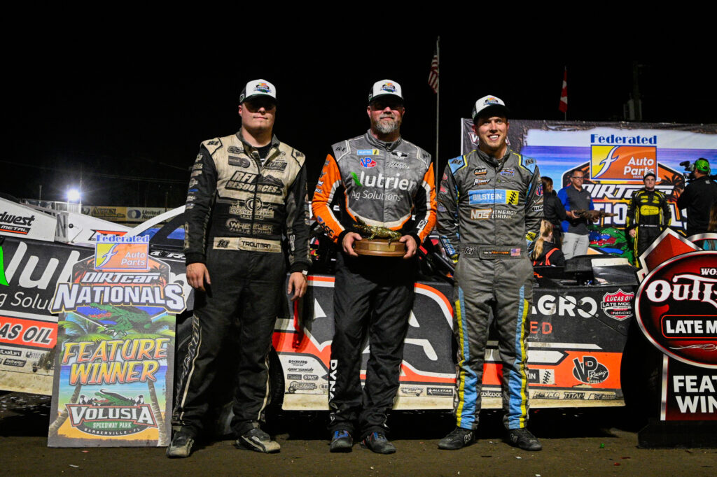 DIRTcar Nationals Saturday podium