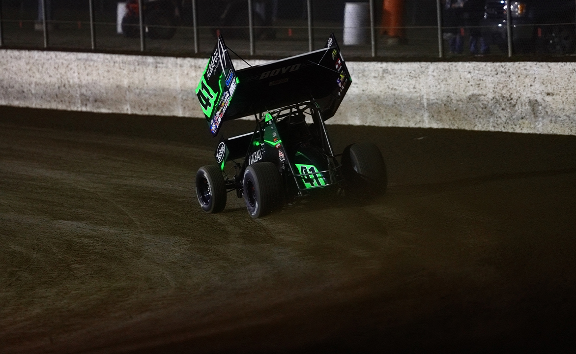 Carson Macedo driving the Jason Johnson Racing No. 41